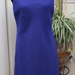 Elegant Blue Sleeveless Dress
